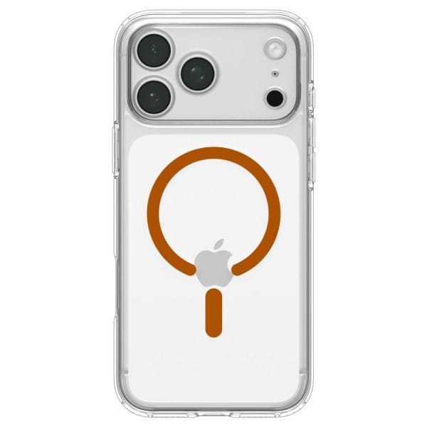 Θήκη iPhone 18 Pro / 17 Pro Spigen Ultra Hybrid MagFit MagSafe Clear/Orange (ACS12159) - Image 4