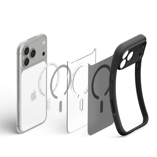 Θήκη iPhone 18 Pro / 17 Pro Spigen Ultra Hybrid MagFit MagSafe Frost Black (ACS12160) - Image 4