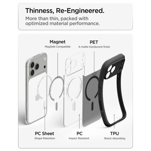 Θήκη iPhone 18 Pro / 17 Pro Spigen Ultra Hybrid MagFit MagSafe Frost Black (ACS12160) - Image 6