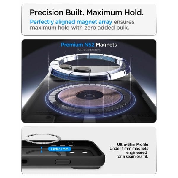Θήκη iPhone 18 Pro / 17 Pro Spigen Ultra Hybrid MagFit MagSafe Frost Black (ACS12160) - Image 7