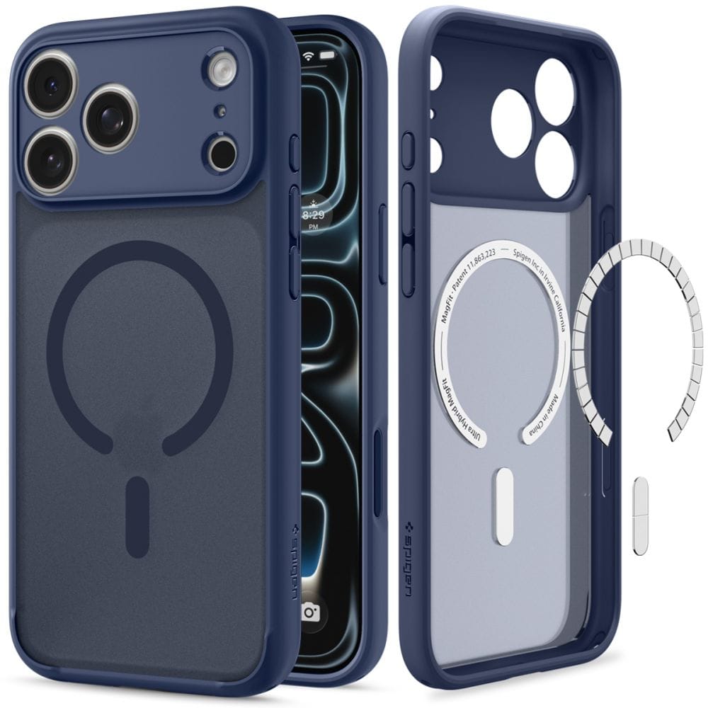Θήκη iPhone 18 Pro / 17 Pro Spigen Ultra Hybrid MagFit MagSafe Frost Deep Blue (ACS11931) - Image 2