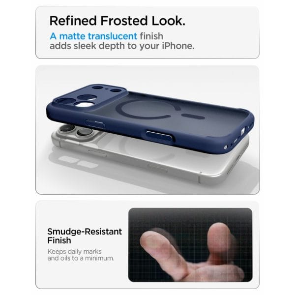 Θήκη iPhone 18 Pro / 17 Pro Spigen Ultra Hybrid MagFit MagSafe Frost Deep Blue (ACS11931) - Image 7