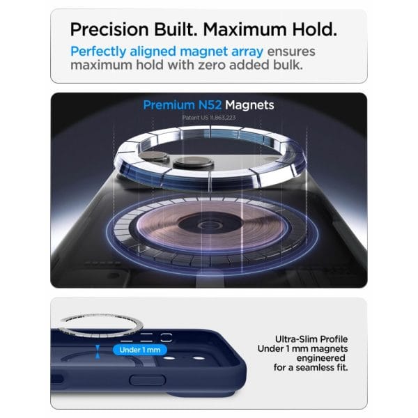 Θήκη iPhone 18 Pro / 17 Pro Spigen Ultra Hybrid MagFit MagSafe Frost Deep Blue (ACS11931) - Image 9