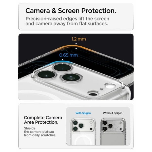 Θήκη iPhone 18 Pro / 17 Pro Spigen Ultra Hybrid MagFit MagSafe Frost White (ACS12161) - Image 11