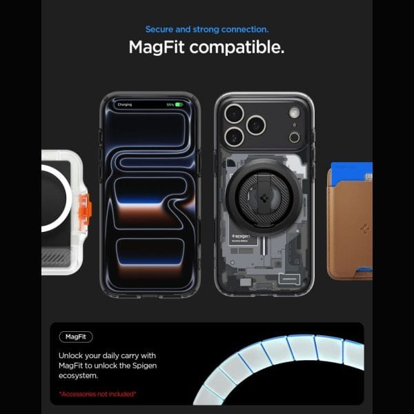 Θήκη iPhone 18 Pro / 17 Pro Spigen Ultra Hybrid Zero One MagFit MagSafe Black (ACS12165) - Image 9