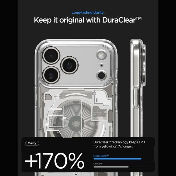 Θήκη iPhone 18 Pro / 17 Pro Spigen Ultra Hybrid Zero One MagFit MagSafe Natural Titanium (ACS12164) - Image 6