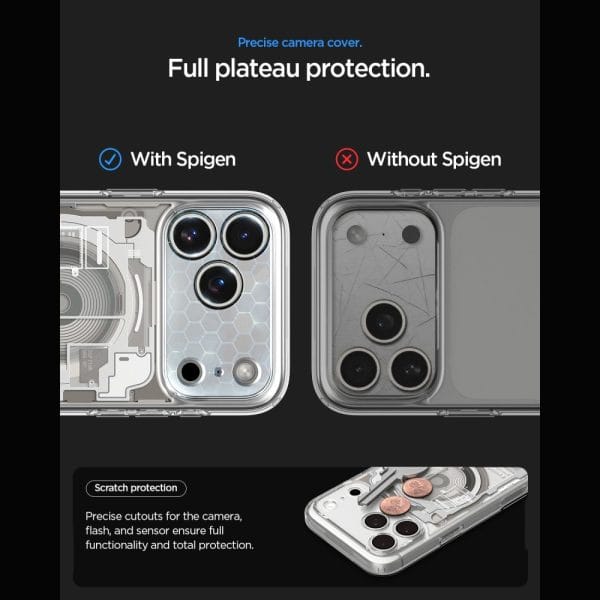 Θήκη iPhone 18 Pro / 17 Pro Spigen Ultra Hybrid Zero One MagFit MagSafe Natural Titanium (ACS12164) - Image 8