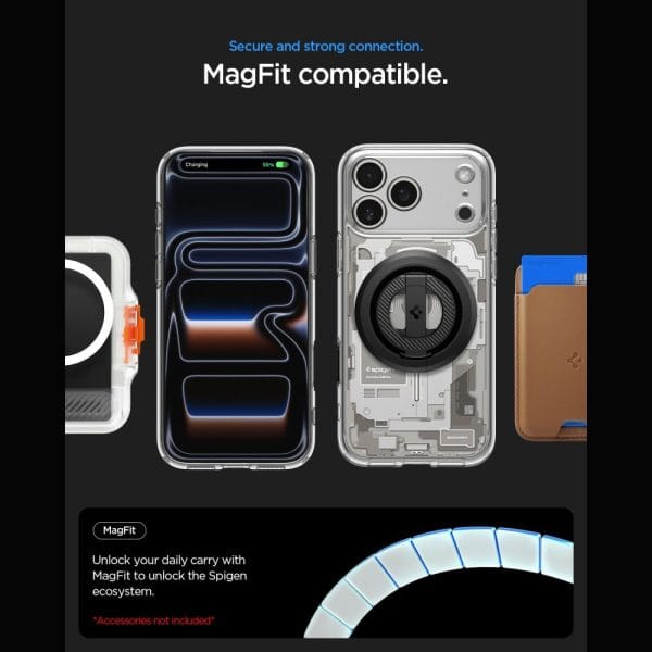 Θήκη iPhone 18 Pro / 17 Pro Spigen Ultra Hybrid Zero One MagFit MagSafe Natural Titanium (ACS12164) - Image 9