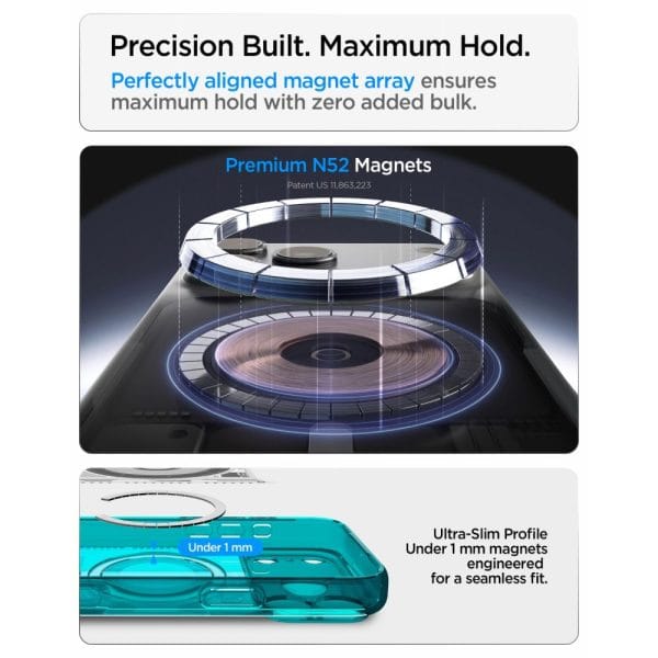 Θήκη iPhone 18 Pro Max / 17 Pro Max Spigen Ultra Hybrid C-One MagFit MagSafe Bondi Blue (ACS11983) - Image 11