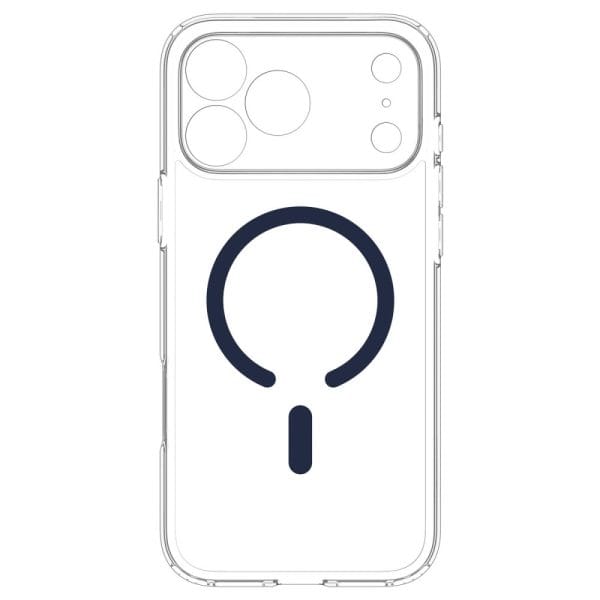 Θήκη iPhone 18 Pro Max / 17 Pro Max Spigen Ultra Hybrid MagFit MagSafe Clear / Deep Blue (ACS12121) - Image 5