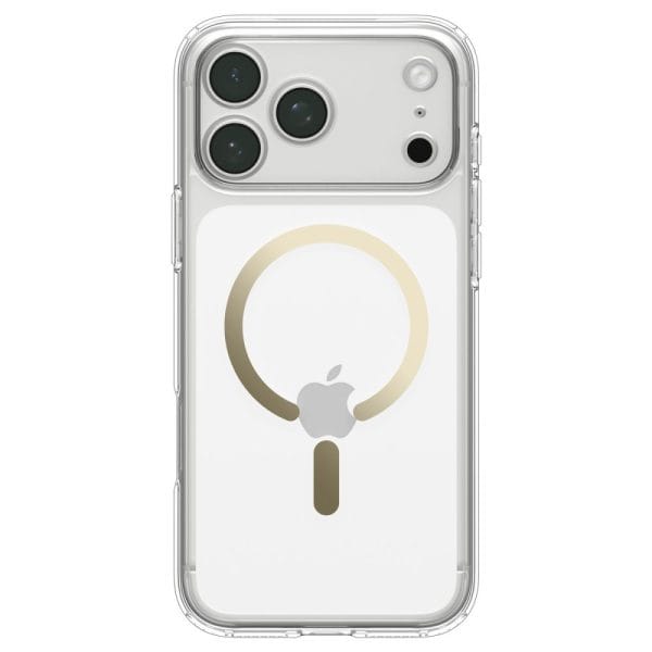 Θήκη iPhone 18 Pro Max / 17 Pro Max Spigen Ultra Hybrid MagFit MagSafe Clear / Gold (ACS12120) - Image 4
