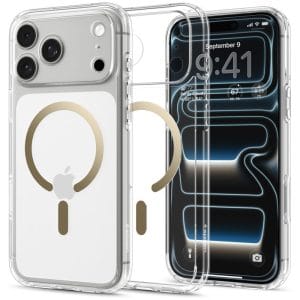 Θήκη iPhone 18 Pro Max 17 Pro Max Spigen Ultra Hybrid MagFit MagSafe Clear Gold