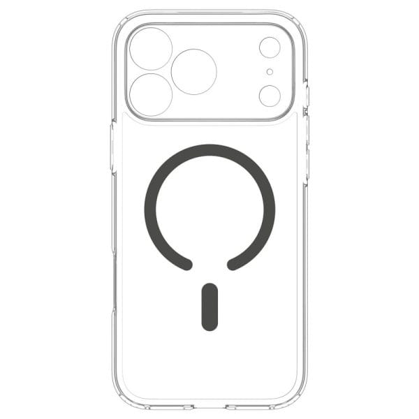 Θήκη iPhone 18 Pro Max / 17 Pro Max Spigen Ultra Hybrid MagFit MagSafe Clear / Graphite (ACS12119) - Image 5