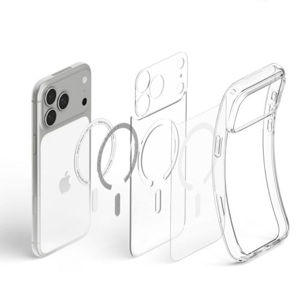 Θήκη iPhone 18 Pro Max / 17 Pro Max Spigen Ultra Hybrid MagFit MagSafe Clear / White (ACS12118) - Image 6