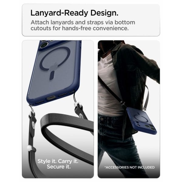 Θήκη iPhone 18 Pro Max / 17 Pro Max Spigen Ultra Hybrid MagFit MagSafe Frost Deep Blue (ACS11918) - Image 12
