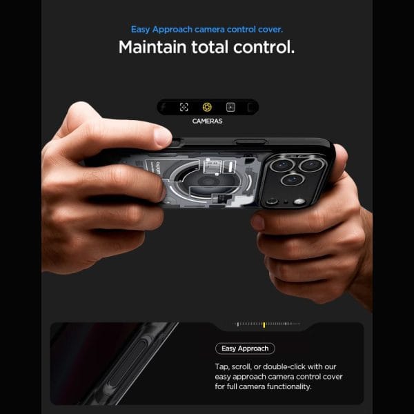 Θήκη iPhone 18 Pro Max / 17 Pro Max Spigen Ultra Hybrid Zero One MagFit MagSafe Black (ACS12128) - Image 11