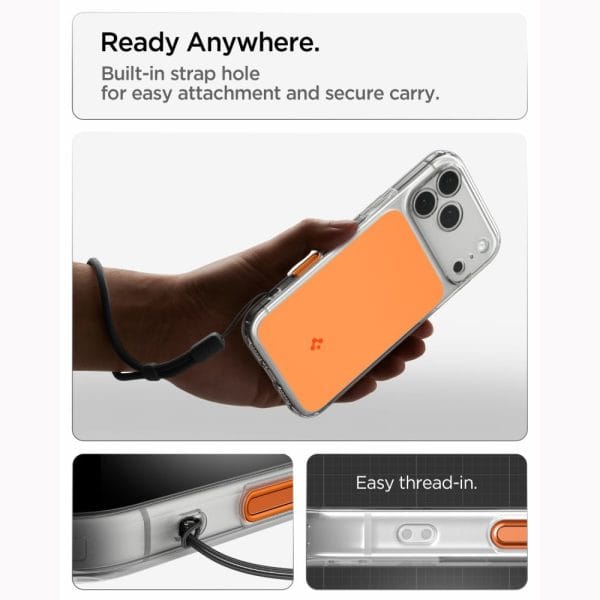 Θήκη iPhone 18 Pro / 17 Pro Spigen Ultra Hybrid T MagFit MagSafe Glossy Orange (ACS12170) - Image 13