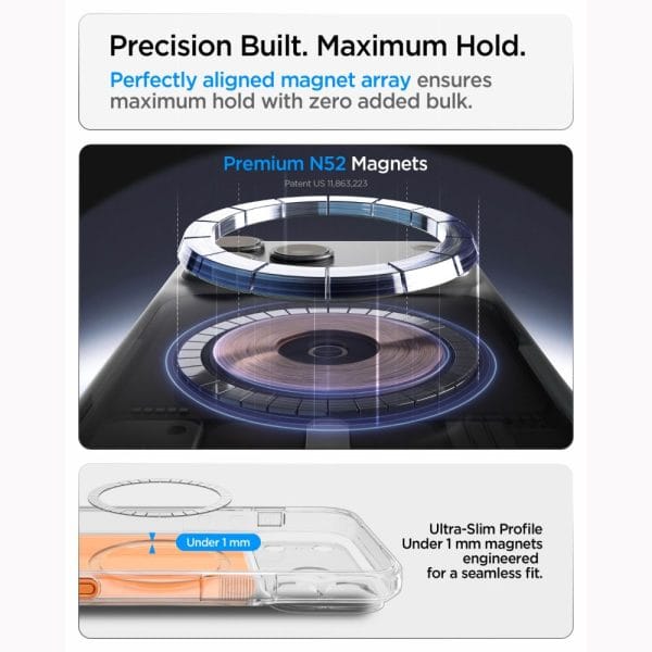 Θήκη iPhone 18 Pro / 17 Pro Spigen Ultra Hybrid T MagFit MagSafe Glossy Orange (ACS12170) - Image 10