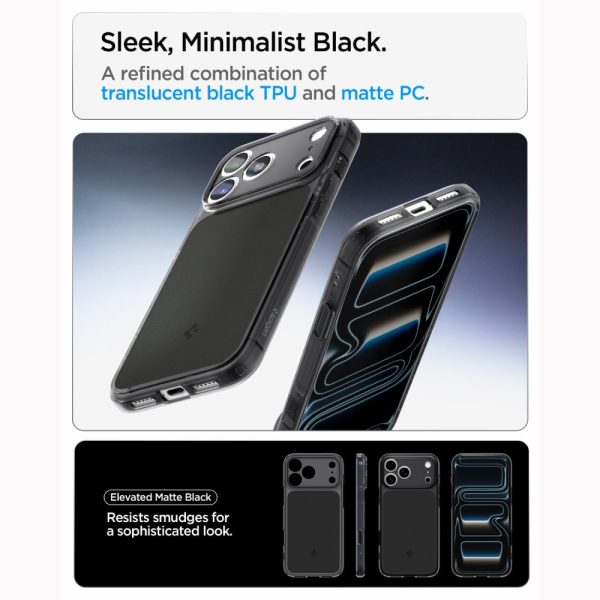 Θήκη iPhone 18 Pro / 17 Pro Spigen Ultra Hybrid T MagFit MagSafe Matte Black (ACS12171) - Image 8