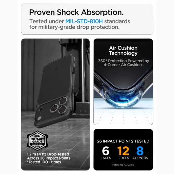 Θήκη iPhone 18 Pro / 17 Pro Spigen Ultra Hybrid T MagFit MagSafe Matte Black (ACS12171) - Image 10