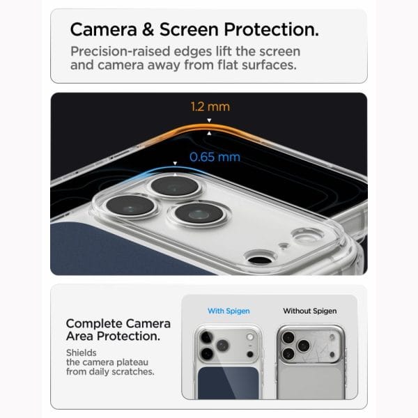 Θήκη iPhone 18 Pro Max / 17 Pro Max Spigen Ultra Hybrid T MagFit MagSafe Matte Blue (ACS12135) - Image 12