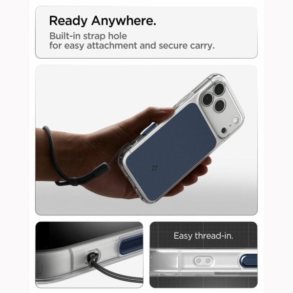 Θήκη iPhone 18 Pro Max / 17 Pro Max Spigen Ultra Hybrid T MagFit MagSafe Matte Blue (ACS12135) - Image 13