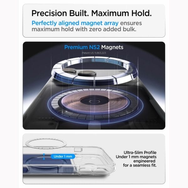 Θήκη iPhone 18 Pro Max / 17 Pro Max Spigen Ultra Hybrid T MagFit MagSafe Matte Blue (ACS12135) - Image 10