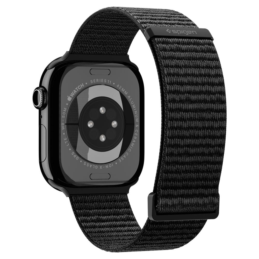 Λουράκι Apple Watch 44 / 45 / 46 / 49mm Spigen WBF01 Band Black (AMP11833) - Image 3