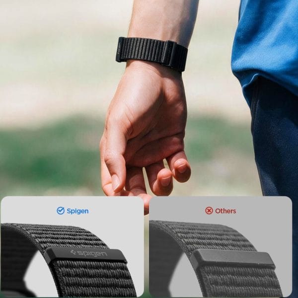 Λουράκι Apple Watch 44 / 45 / 46 / 49mm Spigen WBF01 Band Black (AMP11833) - Image 7