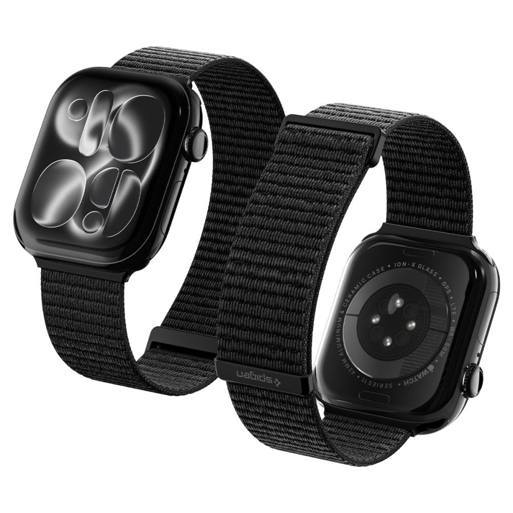 Λουράκι Apple Watch 44 45 46 49mm Spigen WBF01 Band Black AMP11833