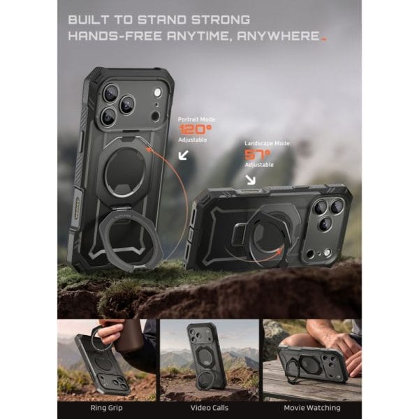 Θήκη iPhone 18 Pro / 17 Pro Supcase Grip Pro Mag MagSafe Black - Image 8