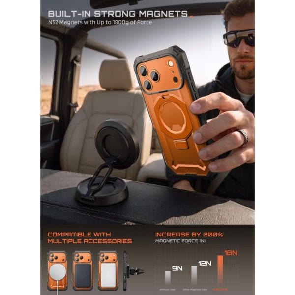 Θήκη iPhone 18 Pro / 17 Pro Supcase Grip Pro Mag MagSafe Coral - Image 12