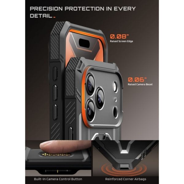 Θήκη iPhone 18 Pro Max / 17 Pro Max Supcase Grip Pro Mag MagSafe Black - Image 10