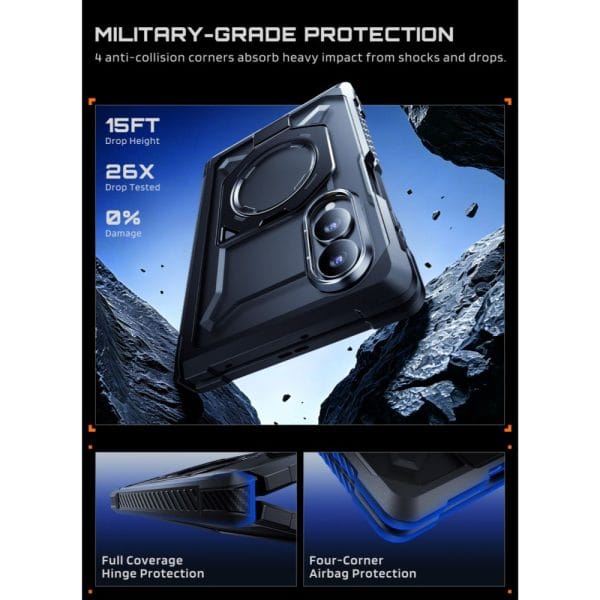 Θήκη Samsung Galaxy Z Fold 8 Supcase UB Grip Mag MagSafe Privacy Glass Black - Image 6