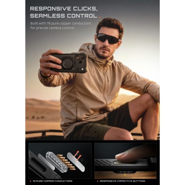 Θήκη iPhone 18 Pro / 17 Pro Supcase UB Grip Mag MagSafe Black - Image 7