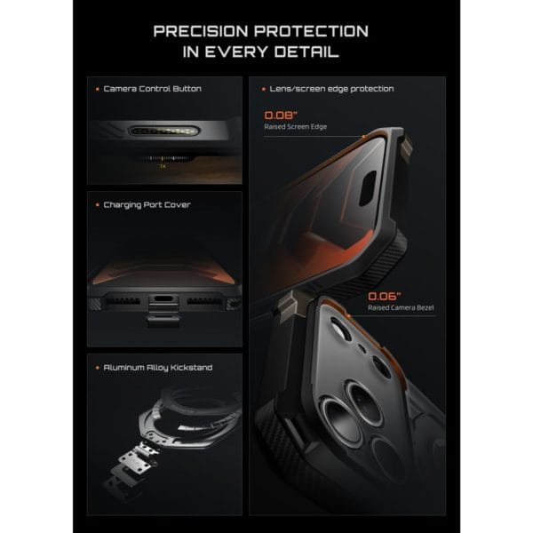 Θήκη iPhone 18 Pro / 17 Pro Supcase UB Grip Mag MagSafe Black - Image 10