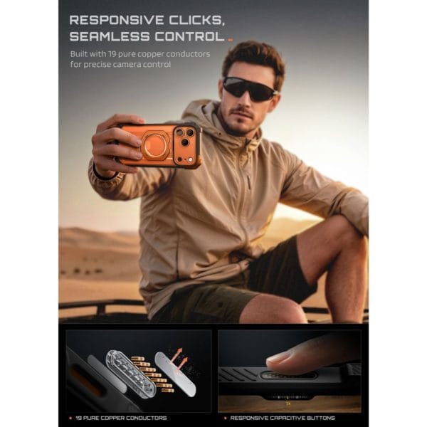 Θήκη iPhone 18 Pro / 17 Pro Supcase UB Grip Mag MagSafe Coral - Image 7
