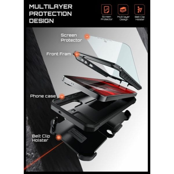 Θήκη Samsung Galaxy S26 FE Supcase Unicorn Beetle Pro Black - Image 15