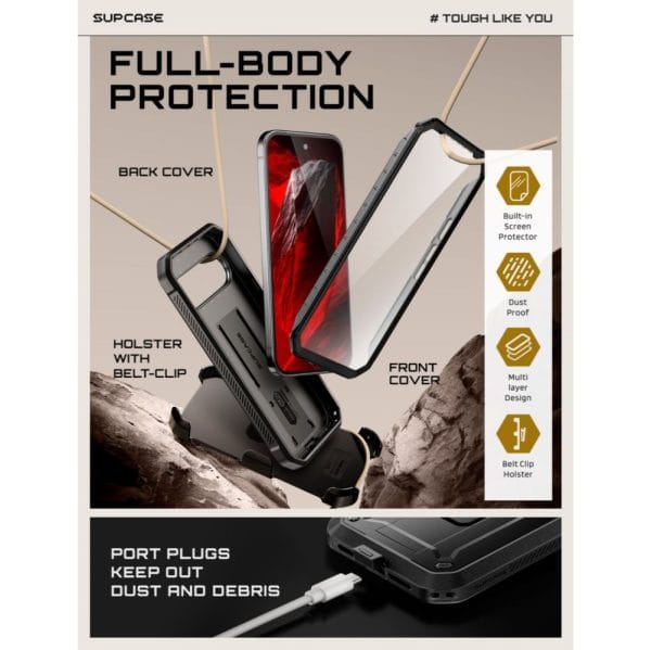 Θήκη Google Pixel 11 Pro XL Supcase Unicorn Beetle Pro Black - Image 6