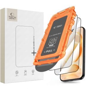 Τζάμι Προστασίας iPhone 17 Pro Max / 18 Pro Max Tech-Protect Quick Set+ 2-Pack Black