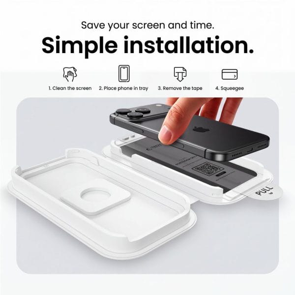 Privacy Τζάμι Προστασίας iPhone 18 Pro Max Tech-Protect OneTouch Set Spy+ 2-Pack - Image 8