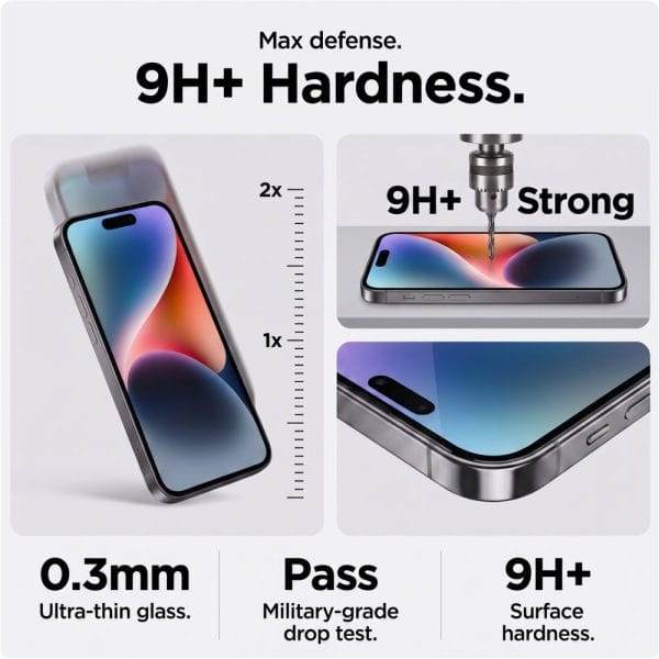 Τζάμι Προστασίας Privacy iPhone 18 Pro Max Tech-Protect Quick Set Spy+ 2-Pack - Image 9