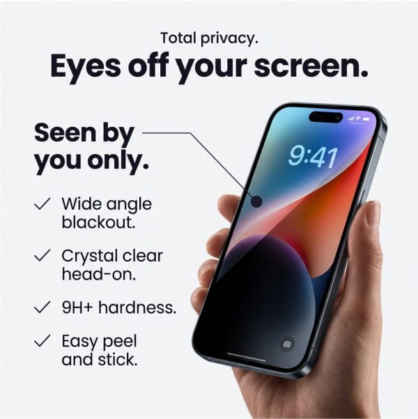 Τζάμι Προστασίας Privacy iPhone 18 Pro Max Tech-Protect Quick Set Spy+ 2-Pack - Image 10