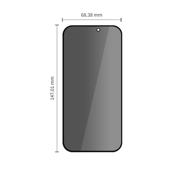 Τζάμι Προστασίας Privacy iPhone 18 Pro Tech-Protect Quick Set Spy+ 2-Pack - Image 5