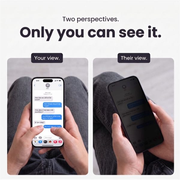 Τζάμι Προστασίας Privacy iPhone 18 Pro Tech-Protect Quick Set Spy+ 2-Pack - Image 6