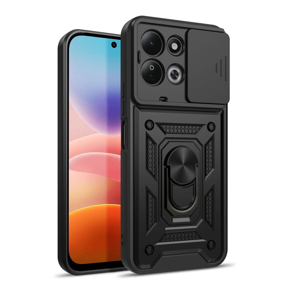 Θήκη Xiaomi Redmi 17 4G / 5G Tech-Protect CamShield Pro Black με Camera Slider & Ring 360° - Image 2