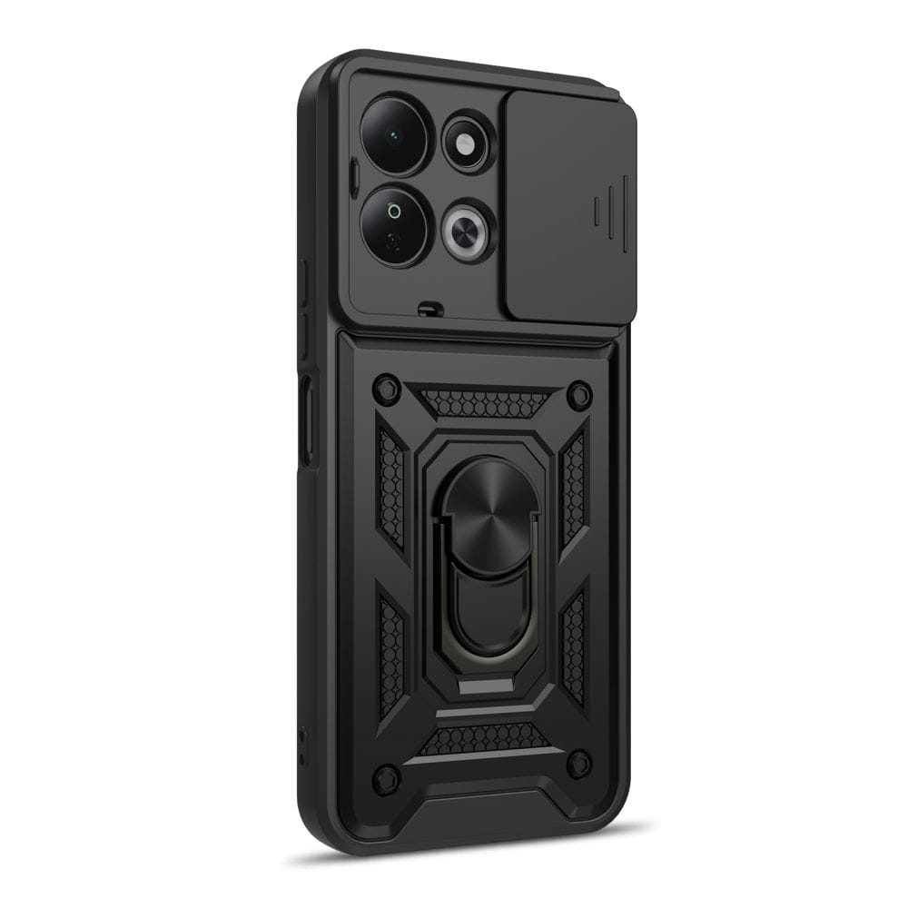 Θήκη Xiaomi Redmi 17 4G / 5G Tech-Protect CamShield Pro Black με Camera Slider & Ring 360° - Image 3