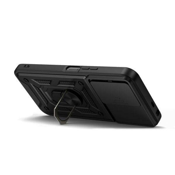 Θήκη Xiaomi Redmi 17 4G / 5G Tech-Protect CamShield Pro Black με Camera Slider & Ring 360° - Image 5
