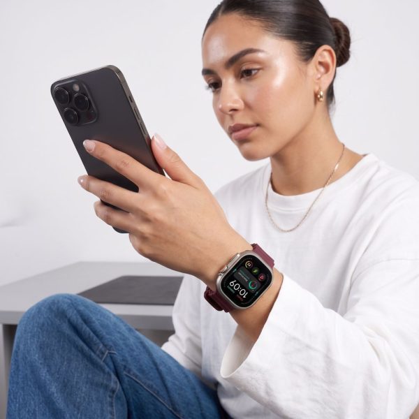 Λουράκι Apple Watch 44/45/46/49mm Tech-Protect IconBand Pro Deep Burgundy - Image 4