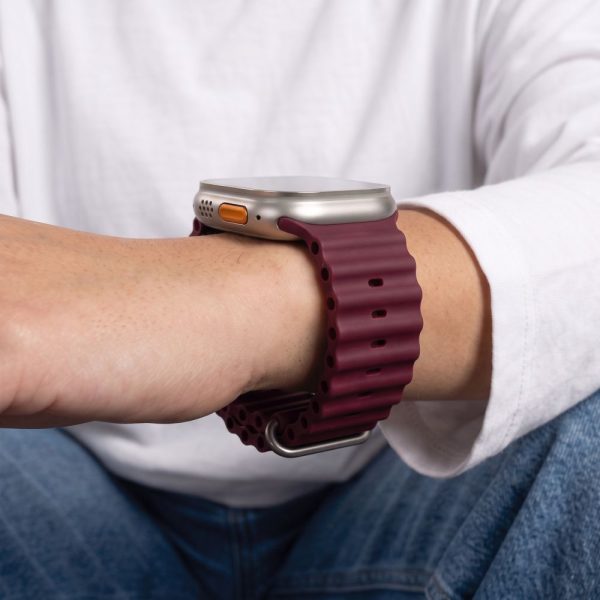 Λουράκι Apple Watch 44/45/46/49mm Tech-Protect IconBand Pro Deep Burgundy - Image 5